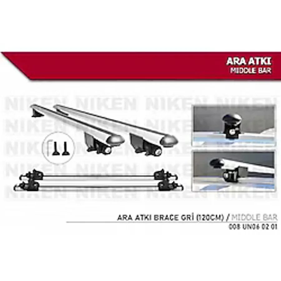 Arac Ustu Ara Atki Tavan Bari Bagaj Brace Gri 120 Cm