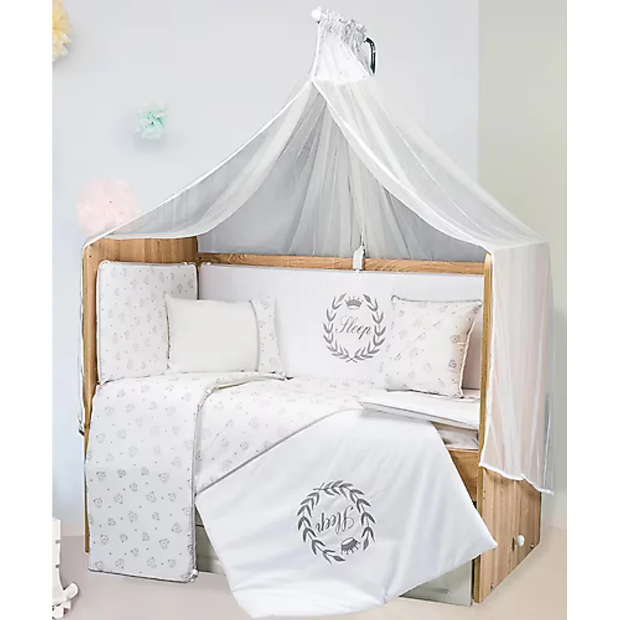 Aras Bebe Sleep Uyku Seti 70x130 Cm - Gri
