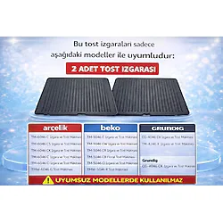 Arçelik 6046 Beko 5046 Tost Makinesi Yedek Plaka 2 Adet Satışıdır
