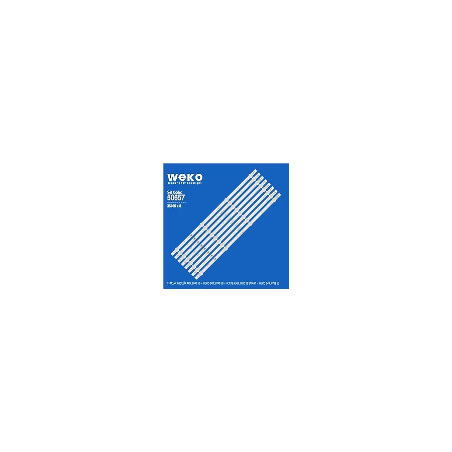 Arçelik A49l 8840 5B 49'' İnç 8 Adet Tv Led Bar ( Tvnizin İçindeki Led Barla Aynısı Olduğunu Görmeden Almayınız. Led Bar Ürünlerinde Paket Açıldığında İade Kabul Edilmemektedir.)