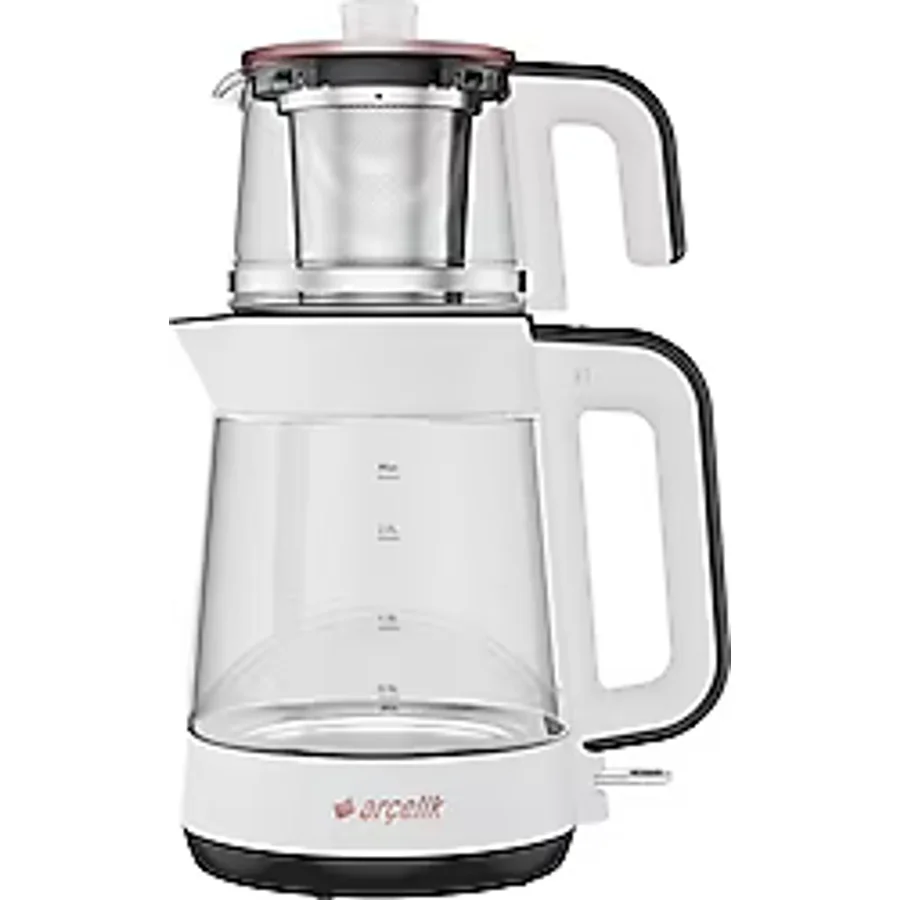 Arçelik CM 6964 Resital Beyaz 1900 W Cam Çay Makinesi