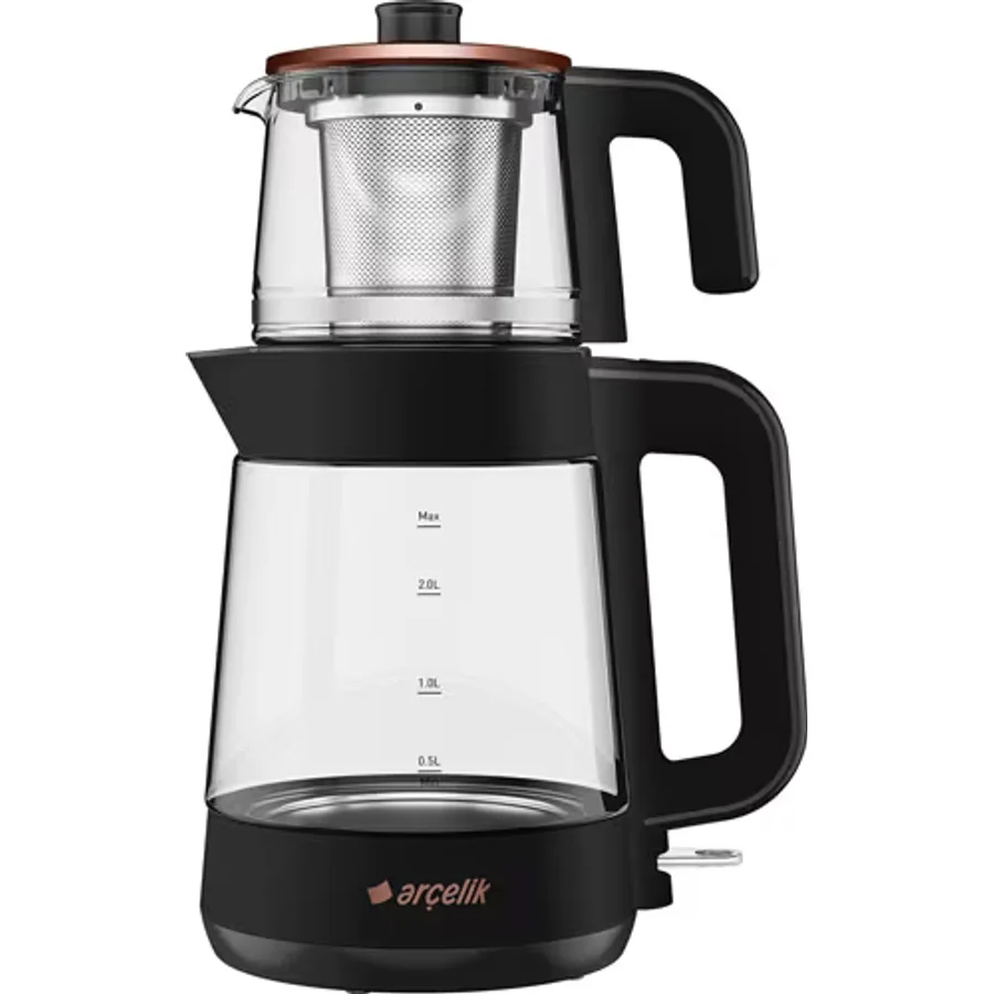 Arçelik CM 6964 S Resital Siyah 1900 W Cam Çay Makinesi