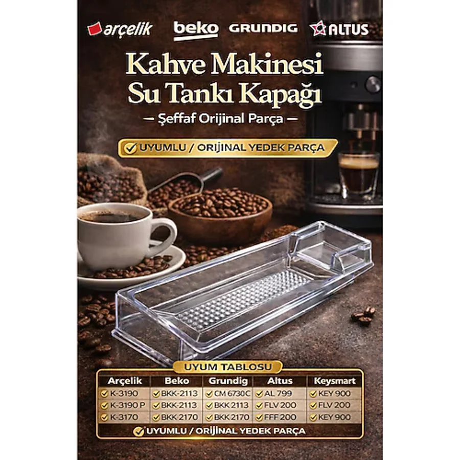 Arçelik Kahve Makinesi Su Deposu Kapağı - ( 3002230100 )