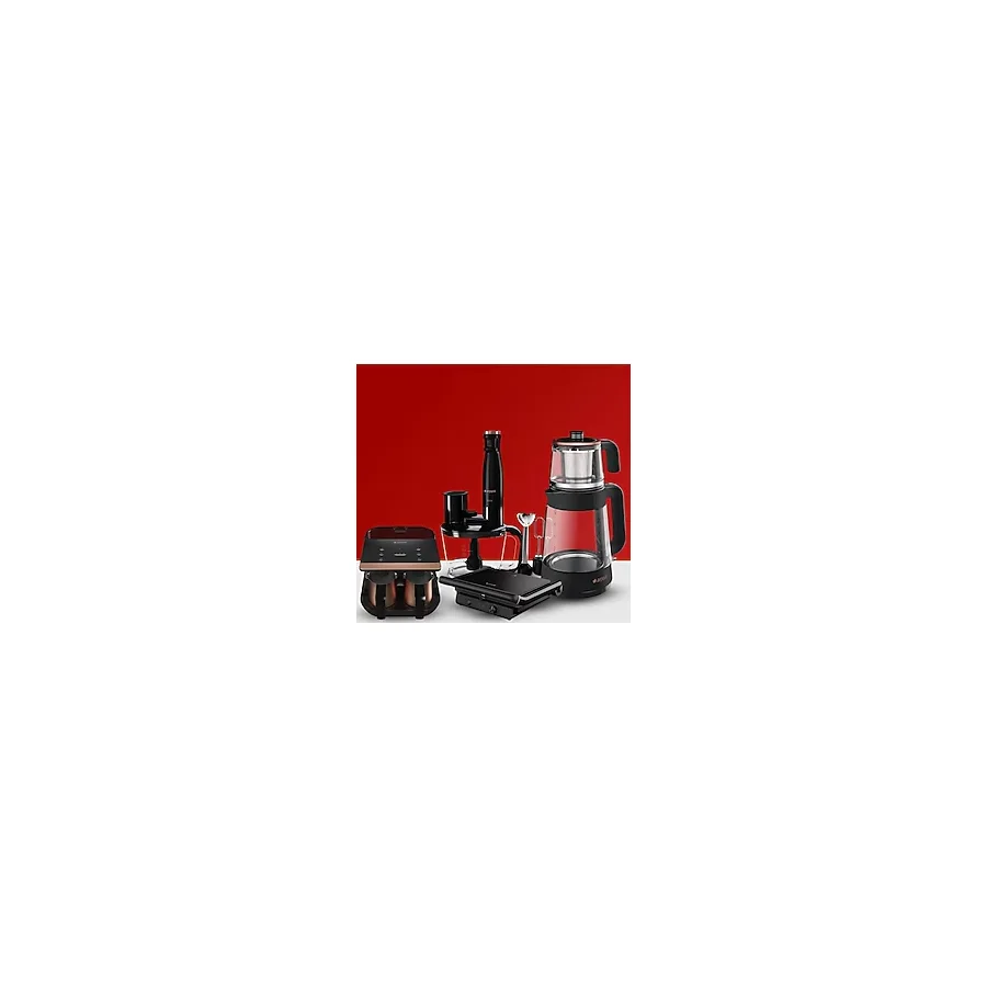 Arçelik Küçük Ev Aletleri 4lü Set cm 6964 S - Tm 6046 Cs - Rhb 6050 S - Tkm 9961 B - Altın