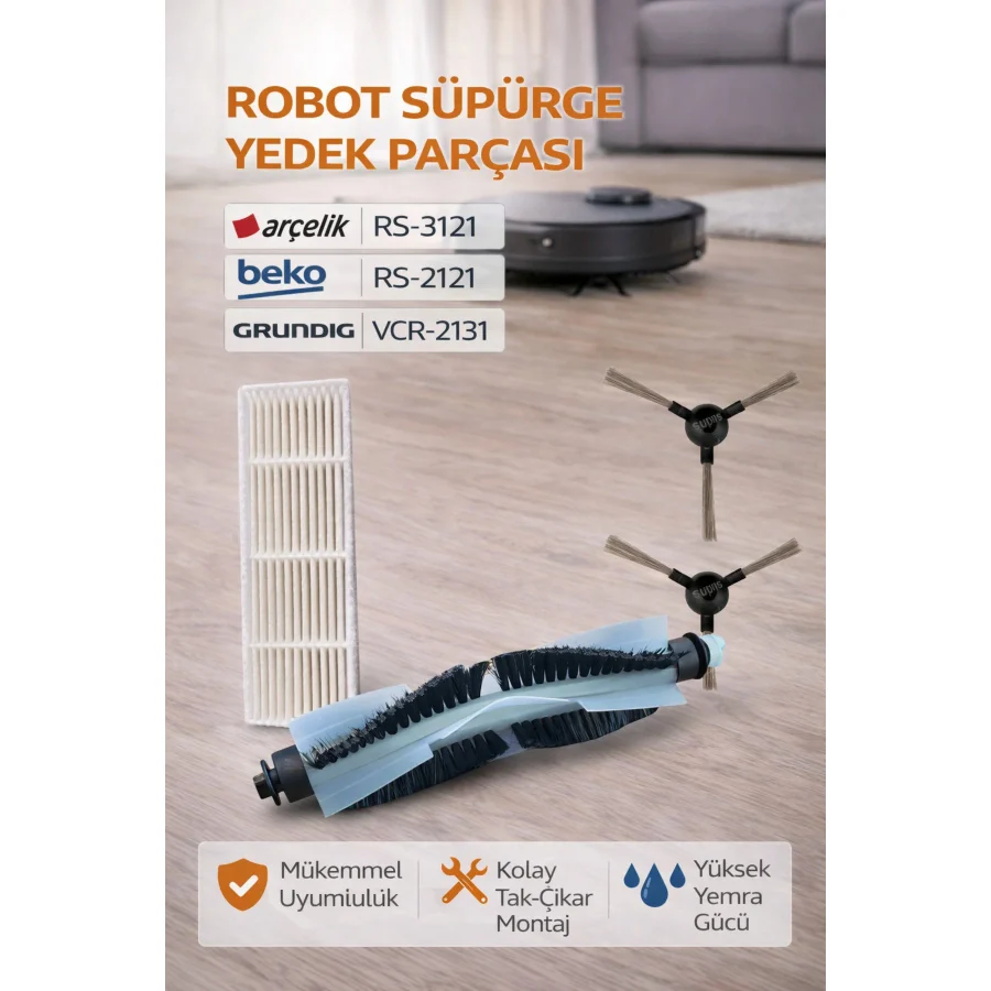 Arçelik Rs 3121 Robot Süpürge Orijinal Yenileme Seti