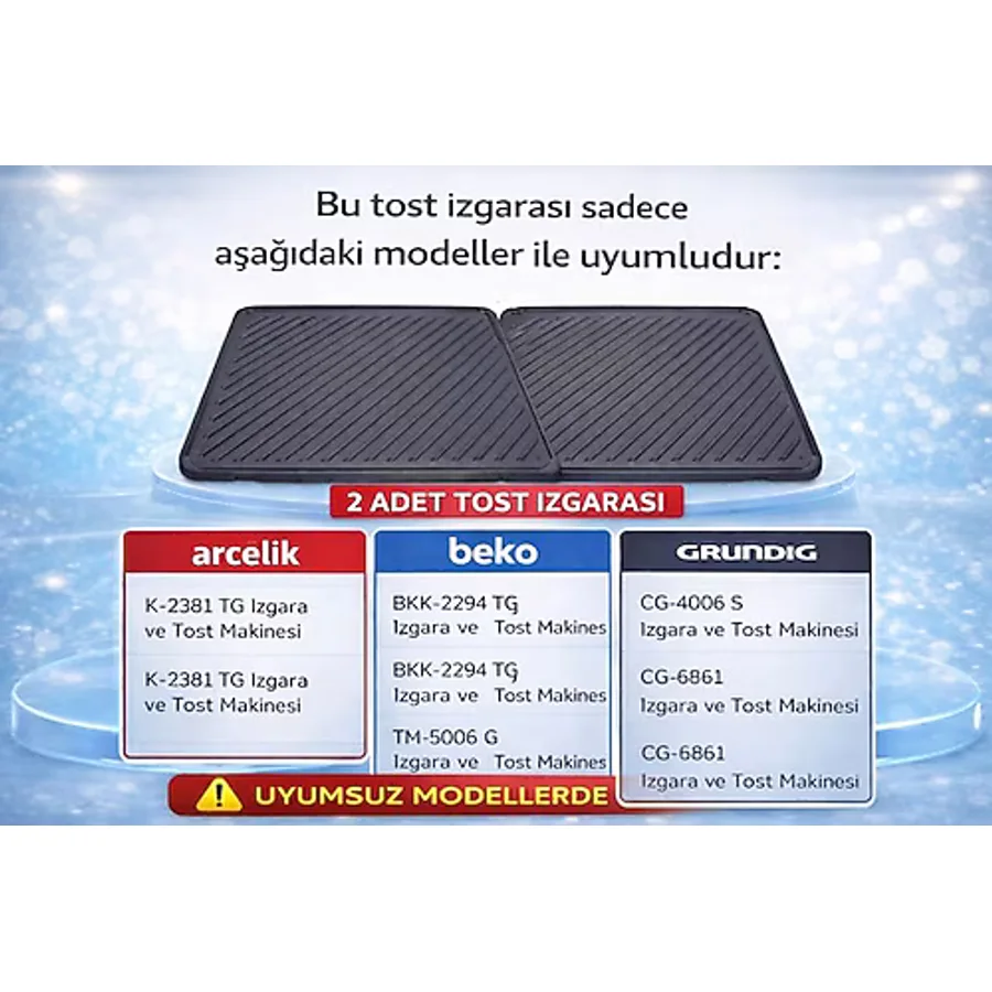 Arçelik Tm 6006 G Tost Makinesi IZGARASI