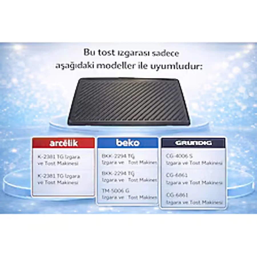 Arçelik Tm 6006 G Tost Makinesi Orjinal Izgara