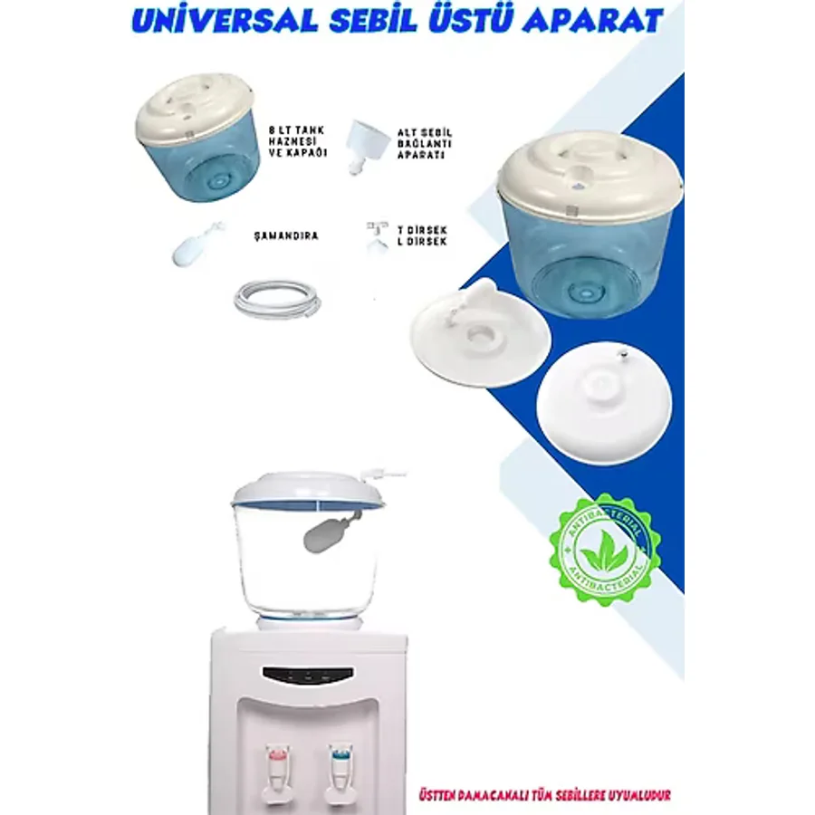 Arçelik Uyumlu Sebil Üstü Aparatı (Tanklı- 10 metre Hortumlu)