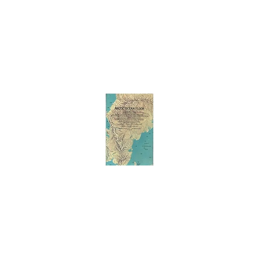 Arctic Ocean Floor Produced In The Geographic Art Division - National Geographic (Harita Map)