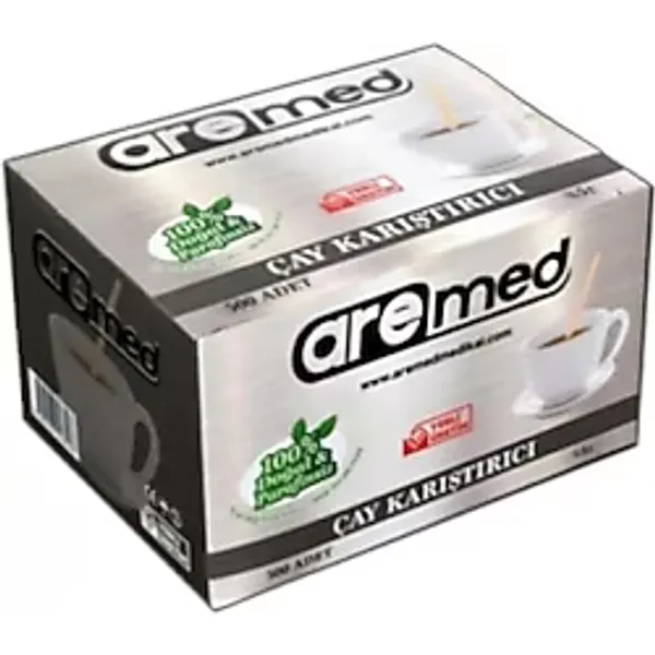 Aremed Ahşap Çay ve Kahve Karıştırıcı 24X 500'LÜ