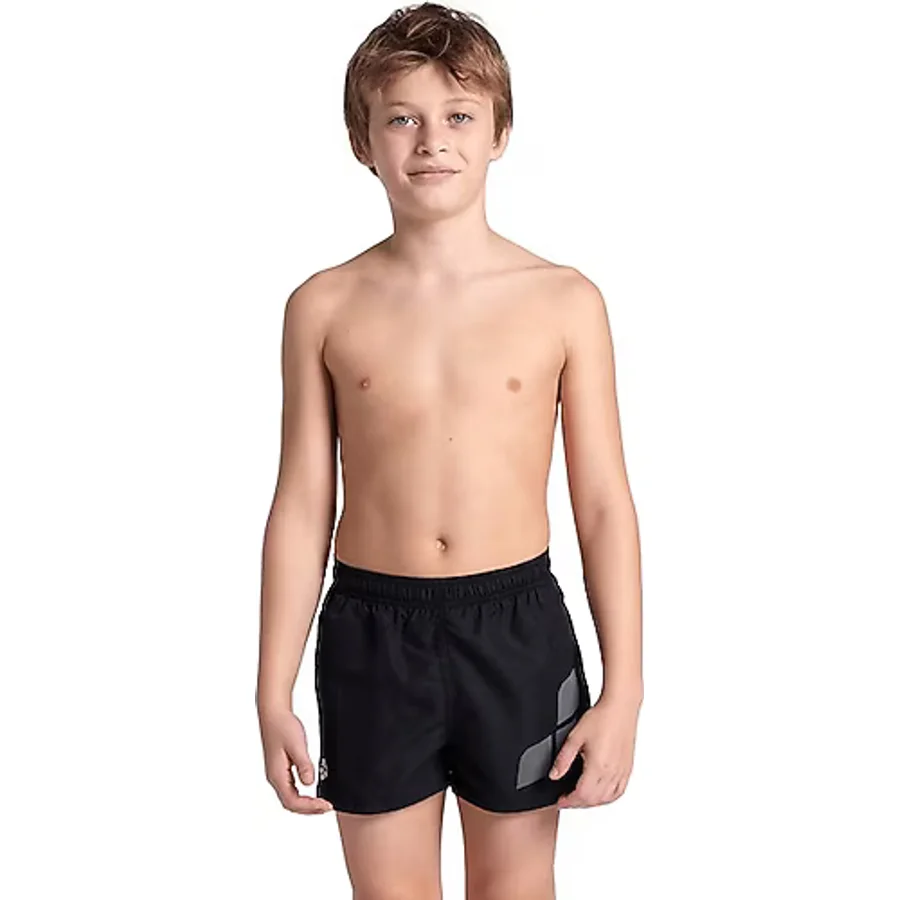 Arena Beach Short Logo Çocuk Siyah Deniz Şortu 006446511 8-9 Yaş
