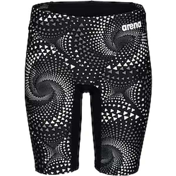 ARENA Boy's Fireflow Swim Jammer Erkek Çocuk Yüzücü Mayo, 8-9 Yaş, 010408500, Black Team Black, Erkek Çocuklar