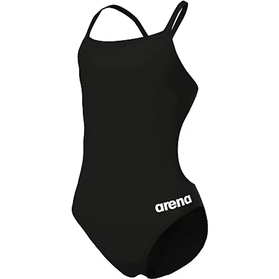 Arena Team Swimsuit Challenge Solid Çocuk Siyah Yüzücü Mayosu 004765550