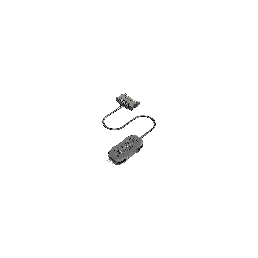 Argb Kontrolcü 5v 3 Pin - Sata Siyah Renk Argb Dönüştürücü Rgb Denetleyici Kablo