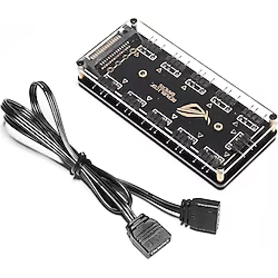 Argb Rgb Led 3 Pin 11 Port Fan Çoklayıcı 4847A Sata Power 5V Hub