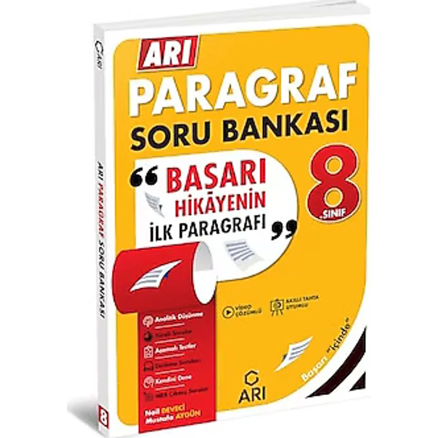 Arı Yayıncılık 8. Sınıf Paragraf Soru Bankası