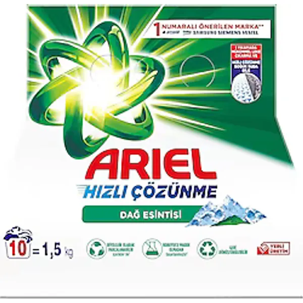 Ariel Dağ Esintisi Beyazlar için 1.5 kg Toz Deterjan
