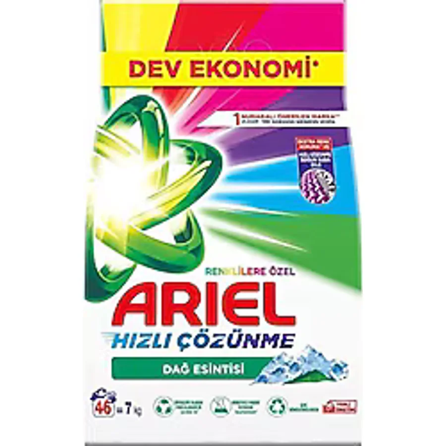 Ariel Dağ Esintisi Beyazlar için 7 kg Toz Deterjan
