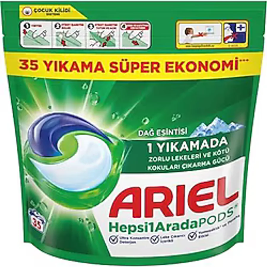 Ariel Pods Kapsül Çamaşır Deterjanı 35'li