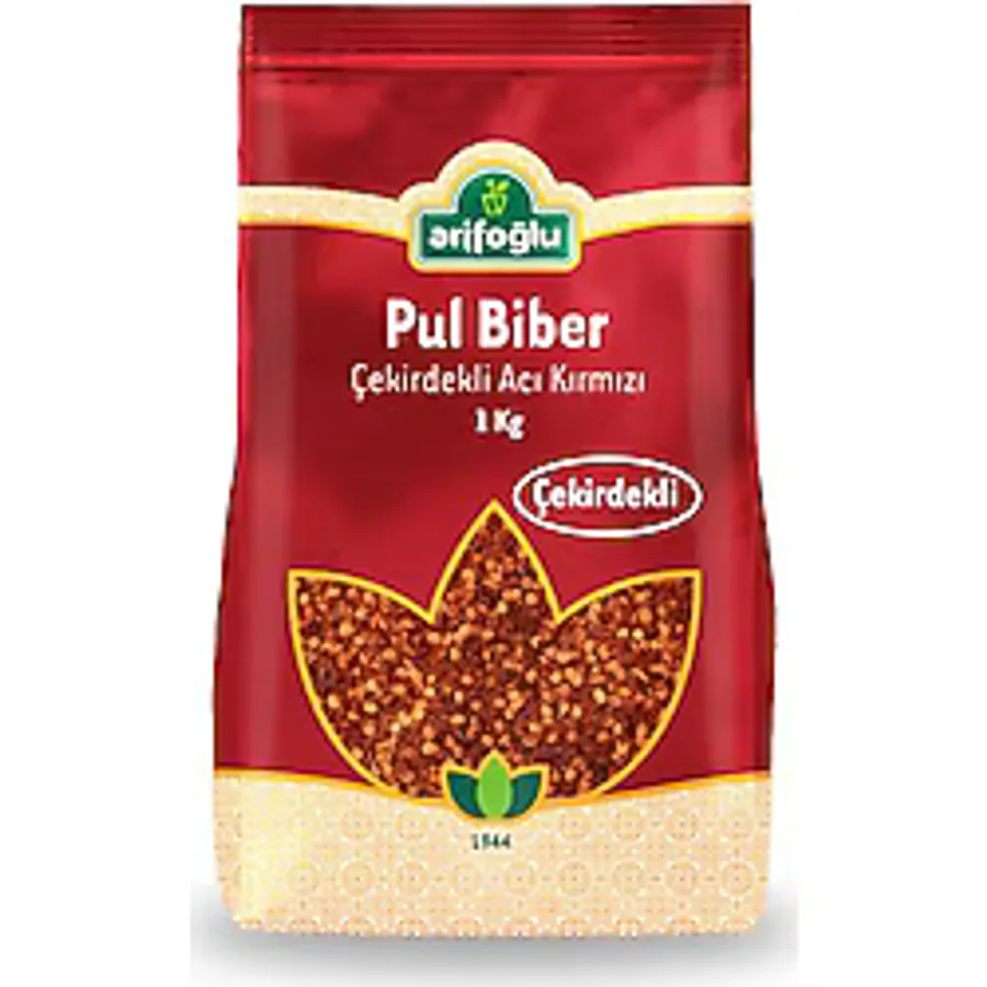 Arifoğlu 1000 gr Çekirdekli Kırmızı Pul Biber