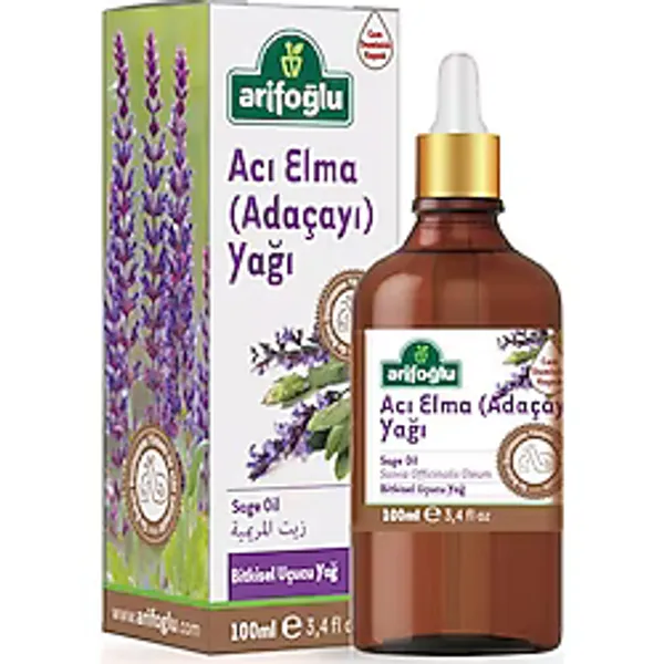 Arifoğlu Acı Elma (Adaçayı) Yağı 100 ml Unisex Kullanıma Uygun Etkili Bitkisel Uçucu Yağ