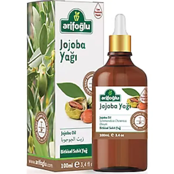 Arifoğlu Jojoba Yağı 100 ml - Unisex Doğal Nemlendirici, Soğuk Preslenmiş Saf Yağ, Cilt ve Saç Bakımı İçin