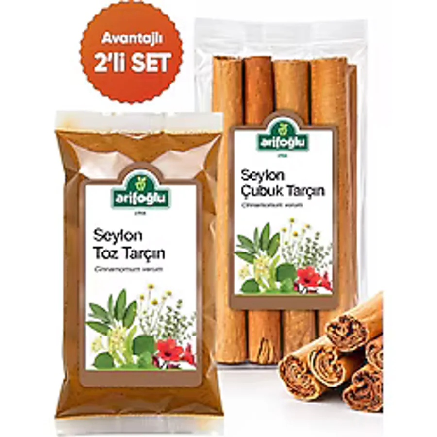 Arifoğlu Seylon Çubuk ve Toz Tarçın 2'li Set - 150 gr
