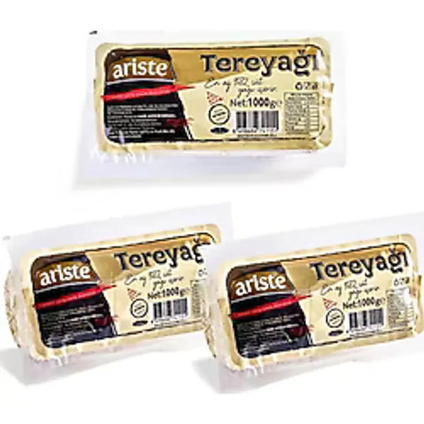 Ariste 3'lü Rulo Tereyağı 3000 gr (1000gr x 3) - 3 kg