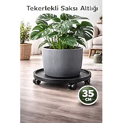 Arkhelais Tekerlekli Saksı Altlığı - Saksı, Damacana, Tüp Taşıyıcı - Tekerlekli Saksı Sehpası - 35CM