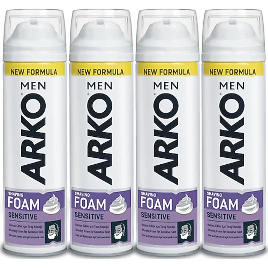 Arko Men Sensitive 200 ml 4 Adet Tıraş Köpüğü