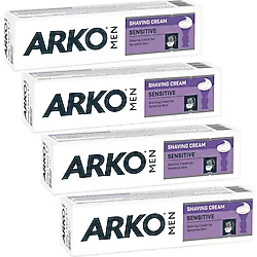 Arko Men Sensitive Hassas Ciltler için 90 gr 4 Adet Tıraş Kremi