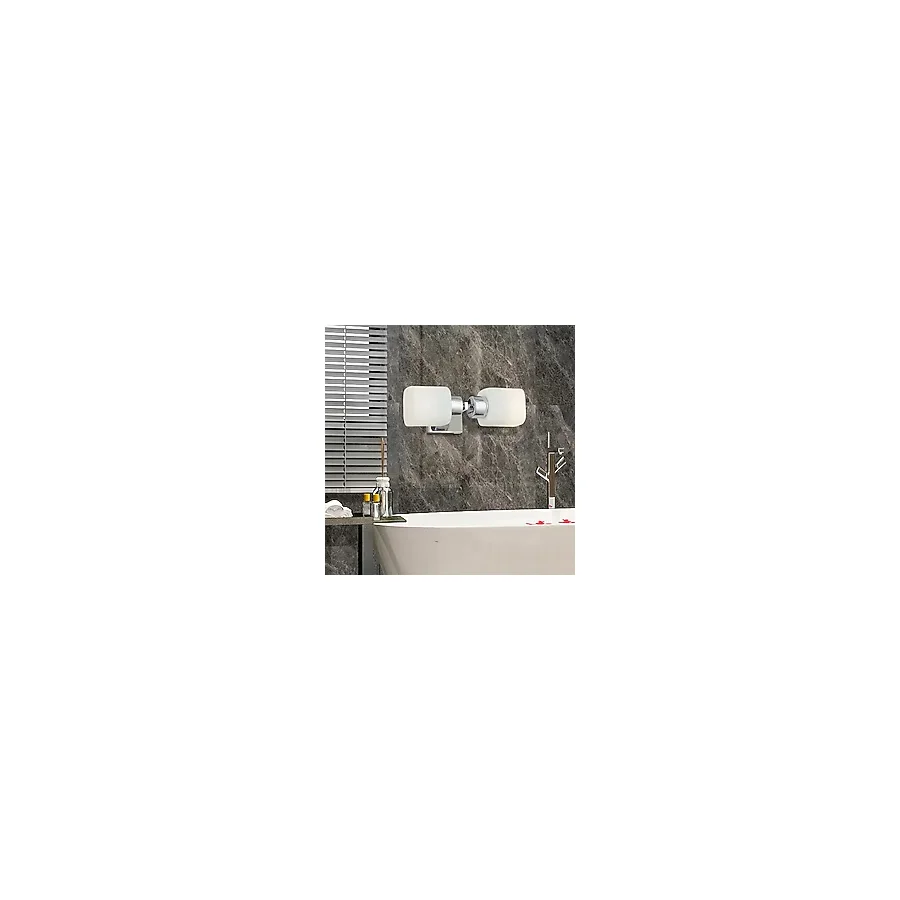 Armin 2Li Krom Kaplama Duvar Lambasi Ayna Üstü-Yani Modern Banyo Aplik