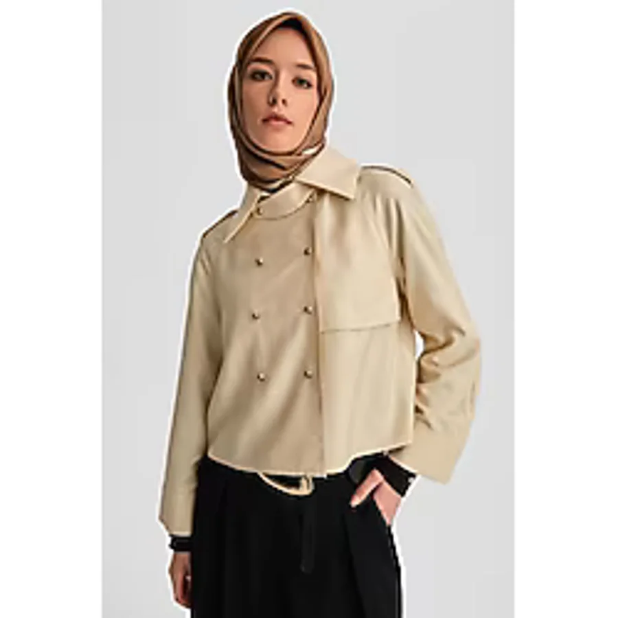 Armine Trench Ceket 24K3604 Aytaşı - 42