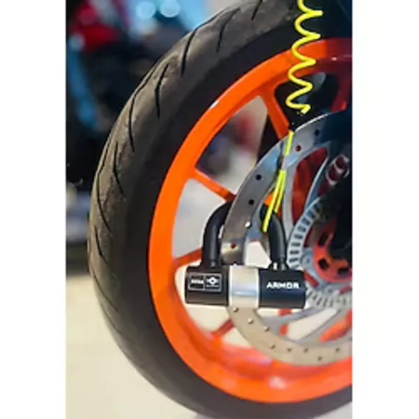 Armor 781 Mv Motosiklet Disk Kilidi U- Bar Kelepçeli Çelik Kilit 16Mm Çap+Hatırlatma Kablosu