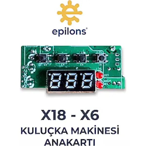 Armüz Mx-18 Mx-6 Ev Tipi Mini Kuluçka Makinesi Anakartı Dijital Göstergeli Termostat Ve Kontrol Kartı Yedek Parça