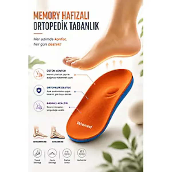 Arnee Ayakkabı Içi Hafızalı Ortopedik Silikon Ayakkabı Tabanlığı Ayakkabı Tabanlık - 41-42