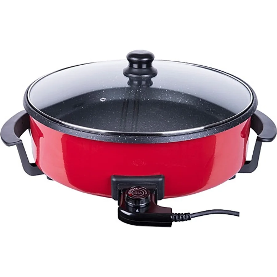 Arnica ElektroTava GH28040 Granit Kırmızı Pizza Makinesi