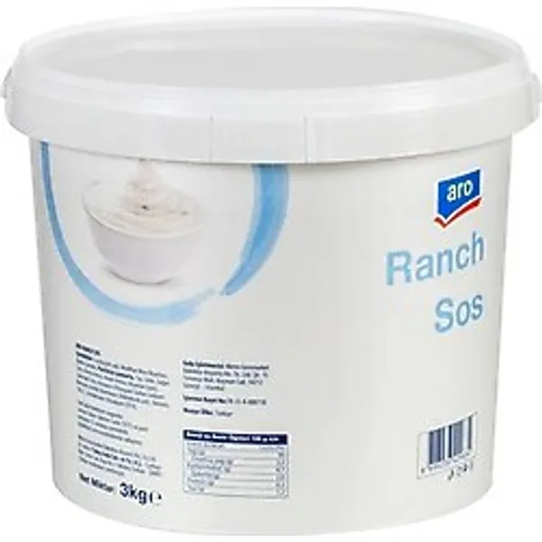 Aro Ranch Sos 3 Kg - Pratik Şişe Ambalajında Büyük Boy