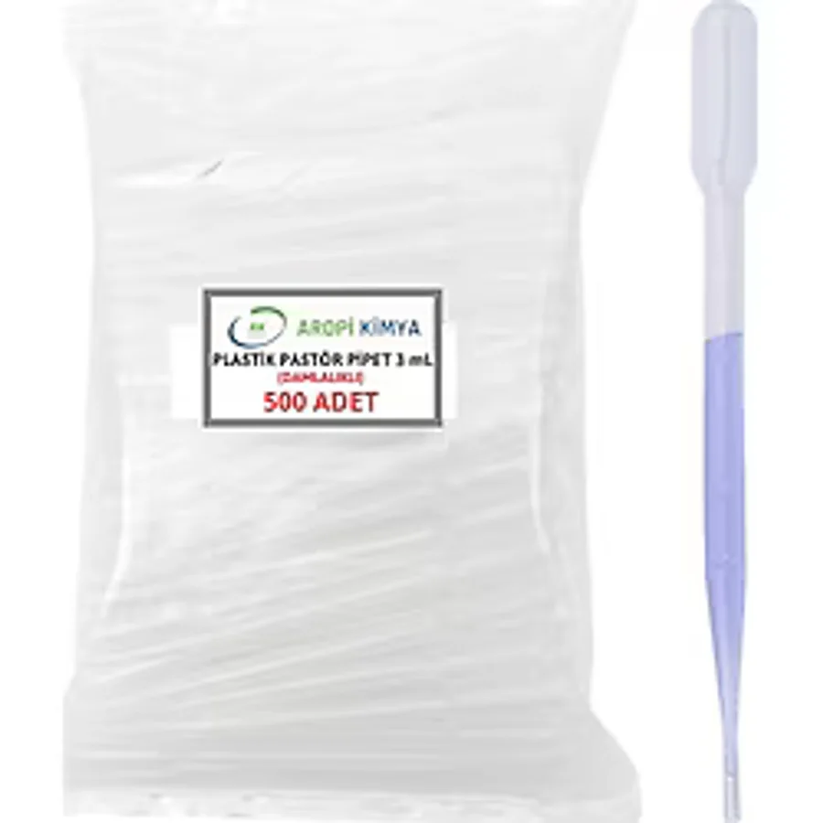 Aropi Plastik Pastör Pipet 3 ml Damlalık 500 Ad/pk