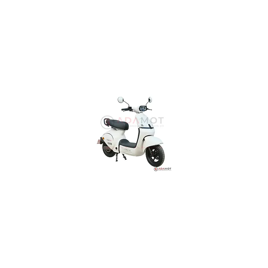 Arora Vızzy 249 Elektrikli Motosiklet 60V20AH Nfc Kartlı USB Bluetooth Disk Fren Şehir Içi Elektrikli Scooter - Beyaz