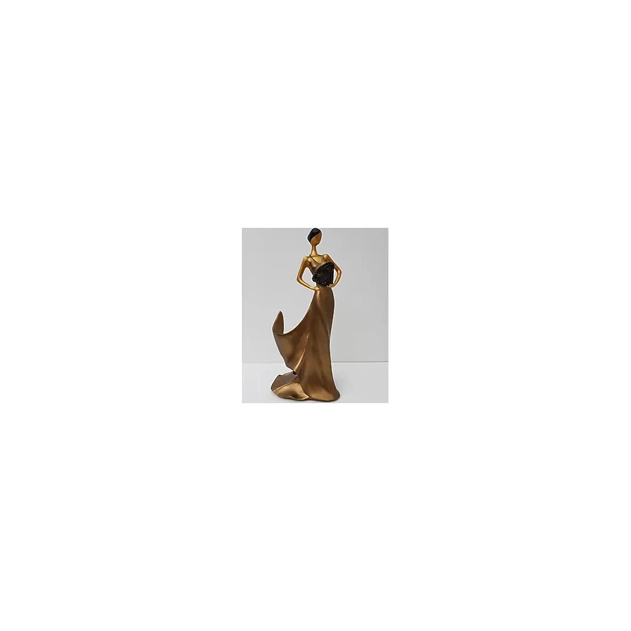 AROSE KIZ DEKOR ŞİŞELİK ŞARAPLIK DARK GOLD