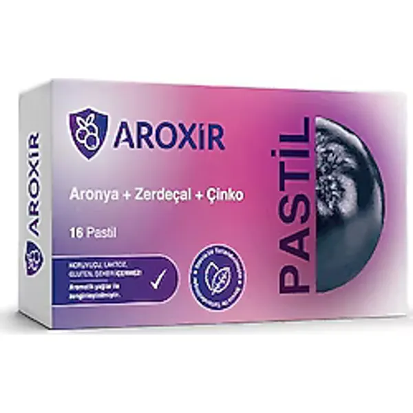 Aroxir Aronya + Zerdeçal + Çinko 16'lı Pastil