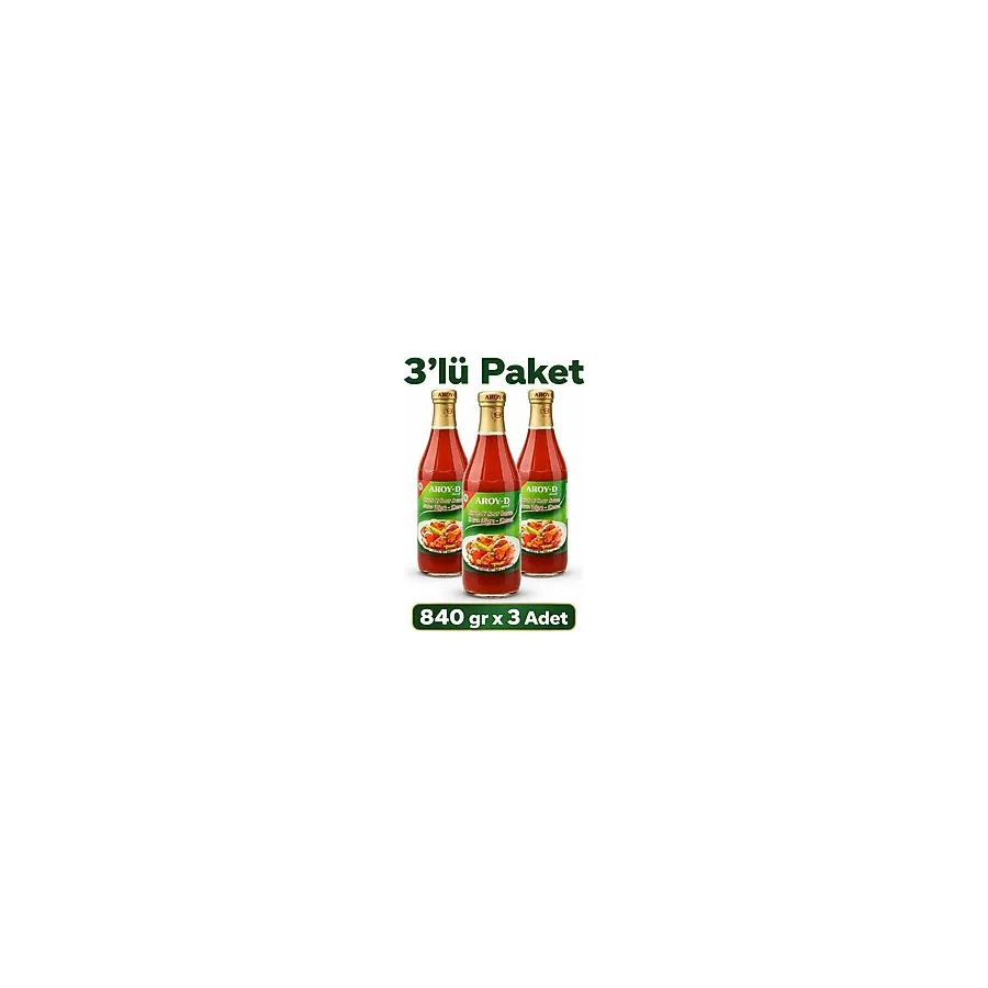 Aroy-D Sweet Sour Tatlı Ekşi Sos 840 gr x 3 Adet - 840,0 gr