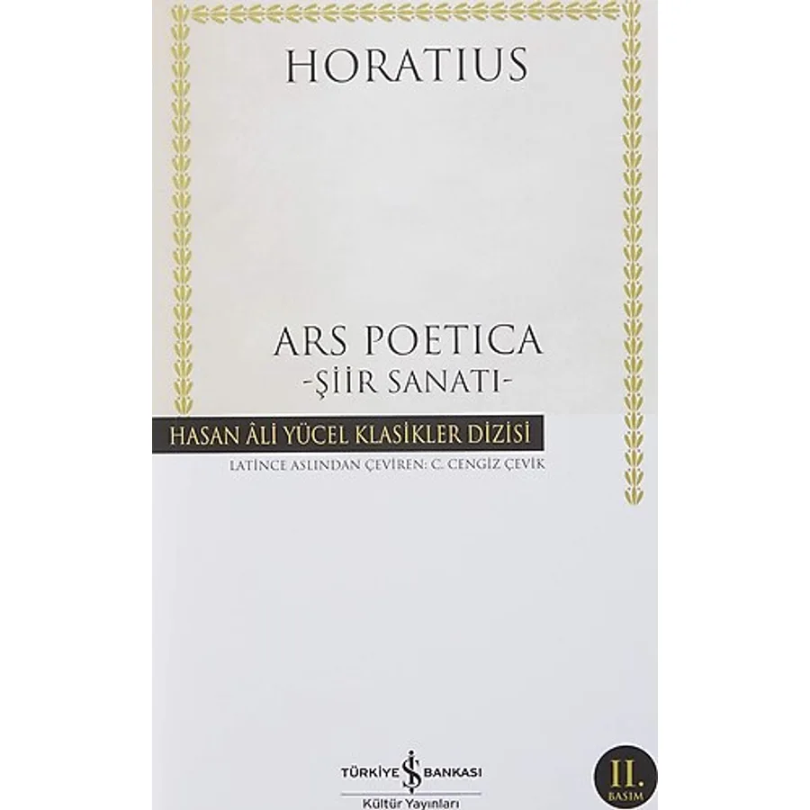 Ars Poetica: Şiir Sanatı - Horatius
