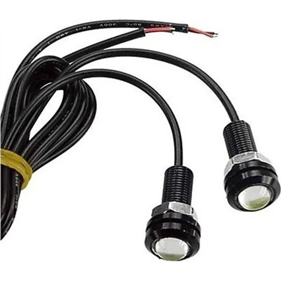 ARSVİSİON AUTO ACCESSORIES Ayna Altı Beyaz Led Kartal Gözü Civatalı Pra