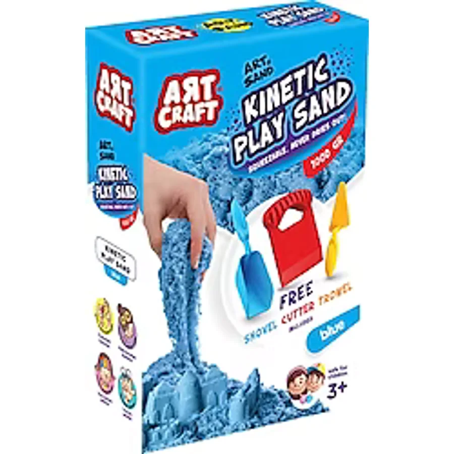 Art Craft Aksesuarlı Mavi Kinetik Oyun Kumu 1000 gr 03691