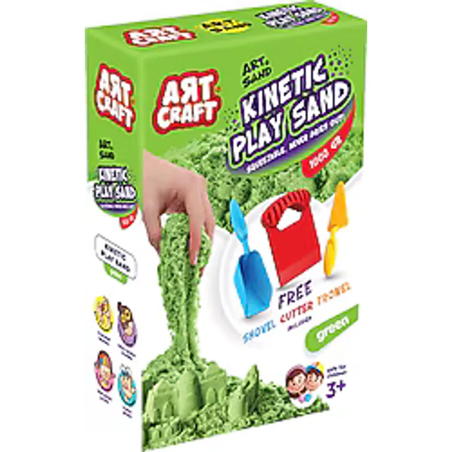 Art Craft Aksesuarlı Yeşil Kinetik Oyun Kumu 1000 gr 03692