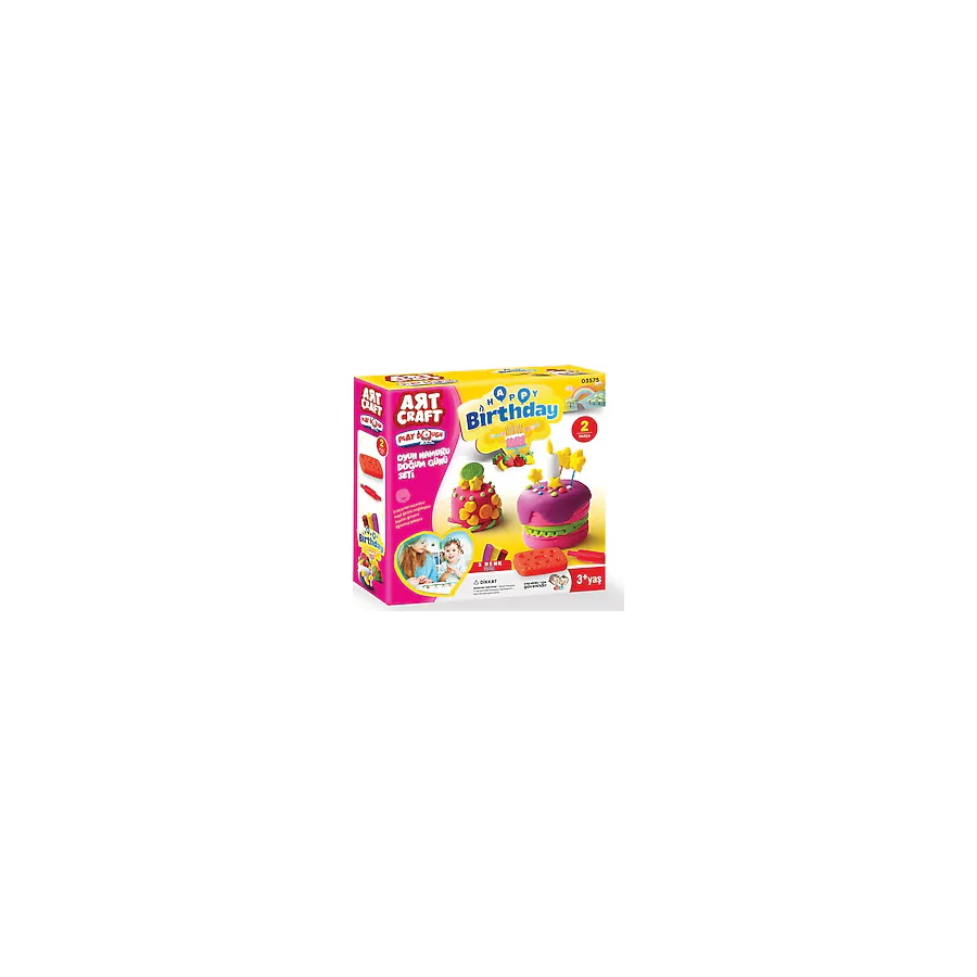 Art Craft Doğum Günü Oyun Hamuru Seti 150 gr 03575