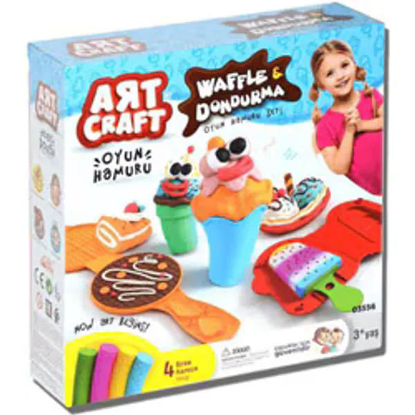 Art Craft Waffle ve Dondurma Oyun Hamuru Seti 03556