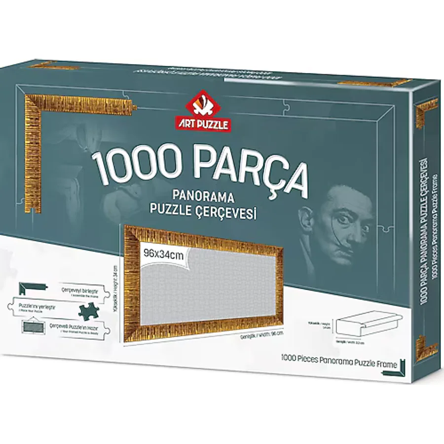 Art Puzzle 1000 Parça Altın Panorama Demonte Puzzle Çerçevesi